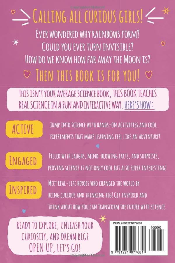 Hey Smart Girl Book of Physics: A Science Book for Kids Ages 8–12: STEM Physics for Girls Ages 8–12 | Fun Experiments, Empowering Lessons, Real-World ... for Curious Kids | Includes Science Workbook