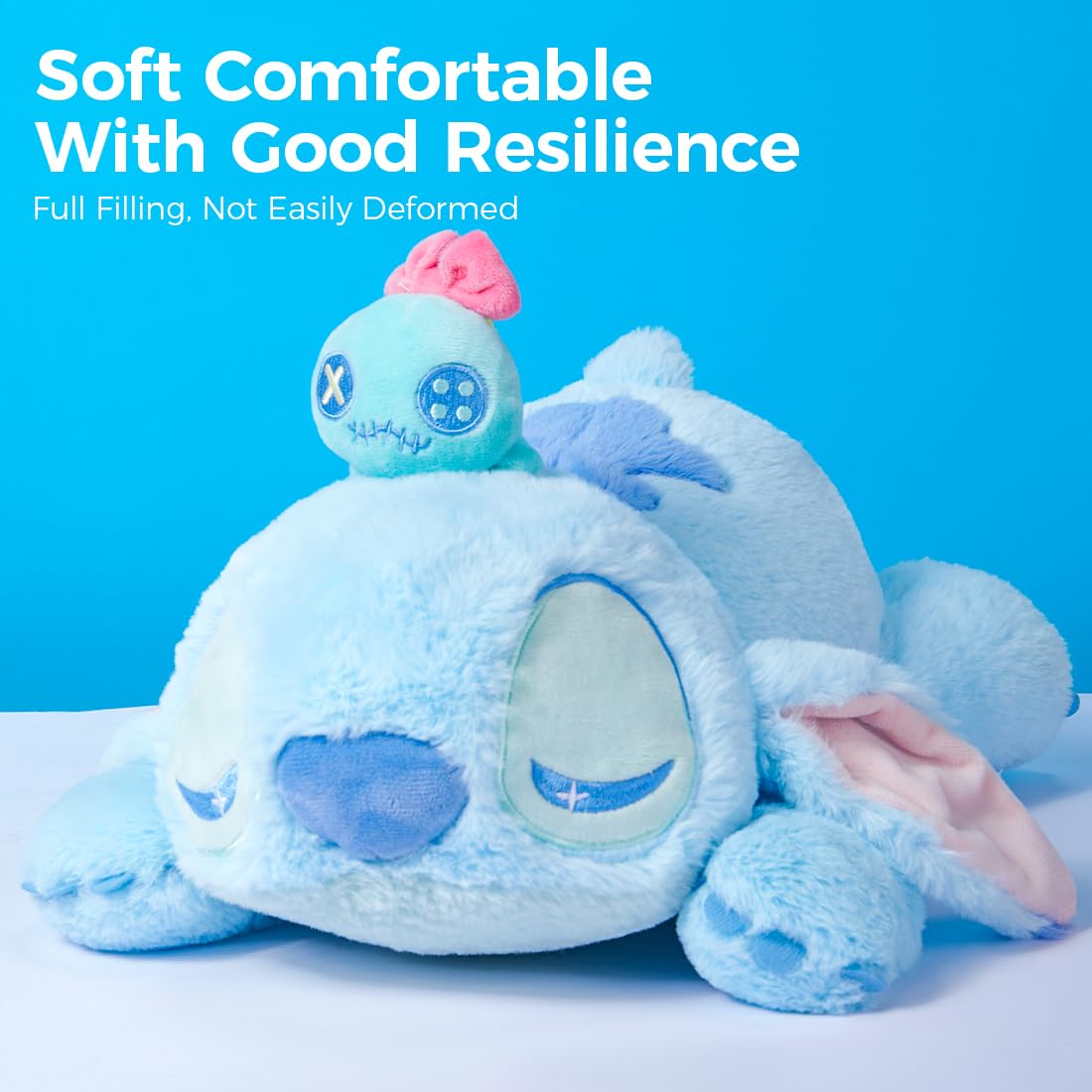 MINISO Fantasy Planet Collection 16" Stitch Plush Toy Stuffed Animal Toy Ultra-Soft Rebound Hugging Pillow for Stitch Fans