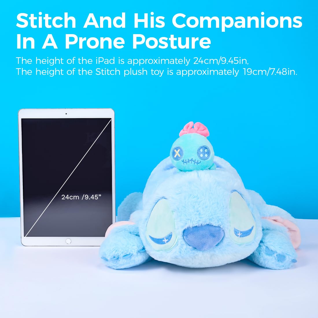 MINISO Fantasy Planet Collection 16" Stitch Plush Toy Stuffed Animal Toy Ultra-Soft Rebound Hugging Pillow for Stitch Fans