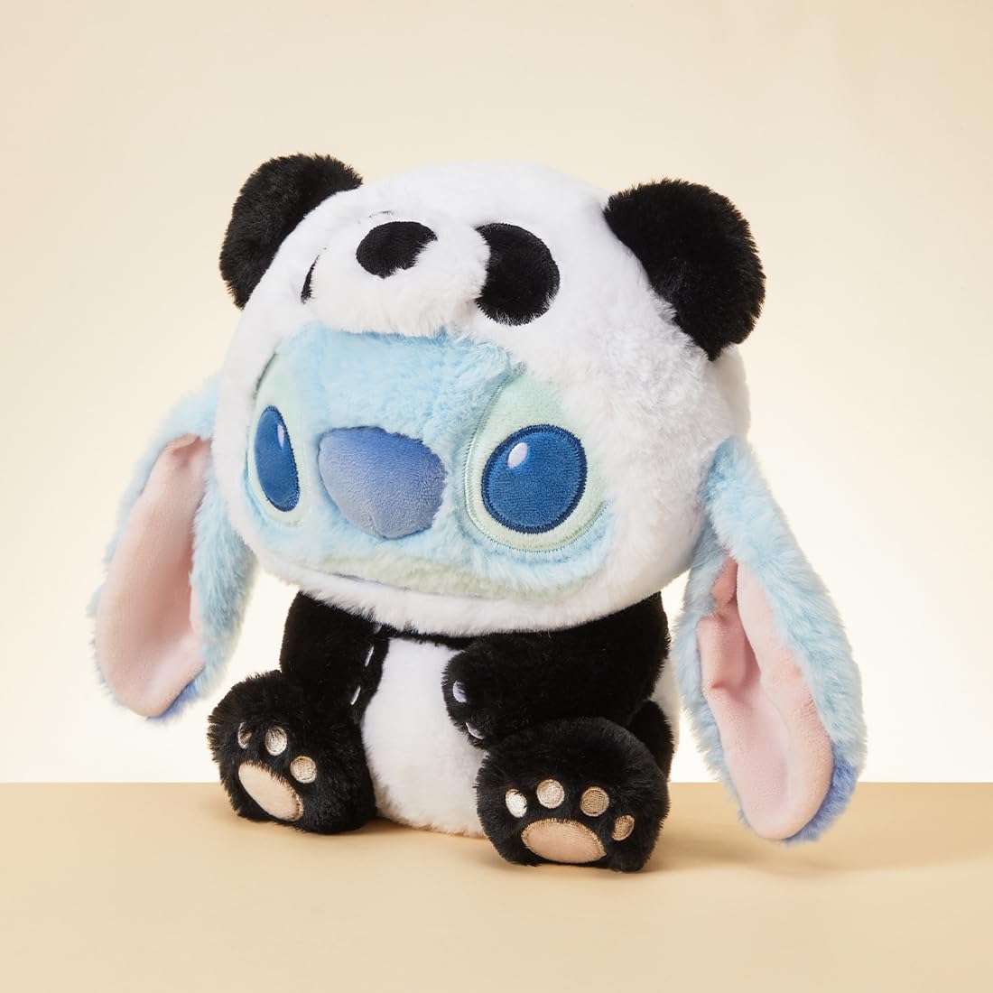 MINISO 11'' Disney Stitch Collection Panda Changing Plush Toy, Premium Stuffed Animal for Disney Fans