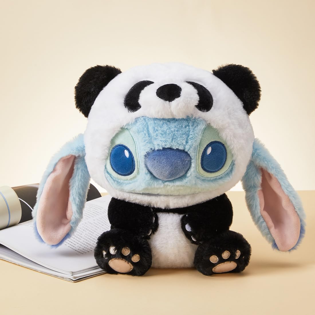 MINISO 11'' Disney Stitch Collection Panda Changing Plush Toy, Premium Stuffed Animal for Disney Fans