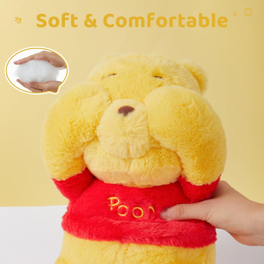 MINISO Disney Peekaboo Collection Plush (Winnie-The-Pooh) Stuffed Animals Cute Plushies Stuff for Boys Girls Women