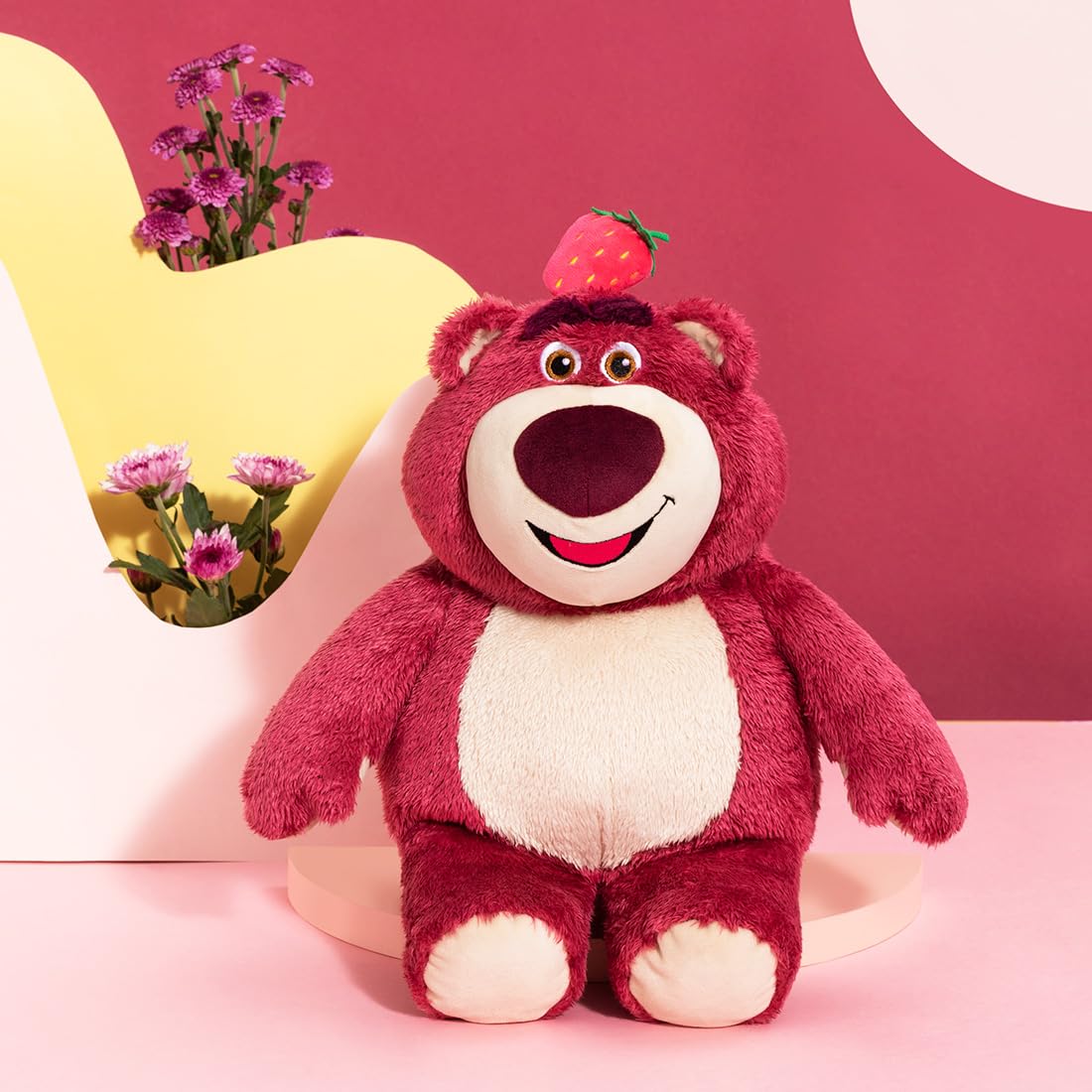 MINISO 14" Lotso Collection Sweet Lotso Sitting Plush Toy Disney 100 Years Anniversary Stuffed Animals & Teddy Bears