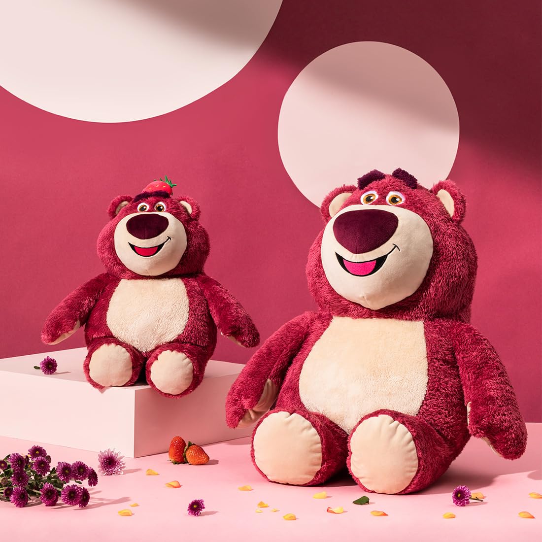 MINISO 14" Lotso Collection Sweet Lotso Sitting Plush Toy Disney 100 Years Anniversary Stuffed Animals & Teddy Bears