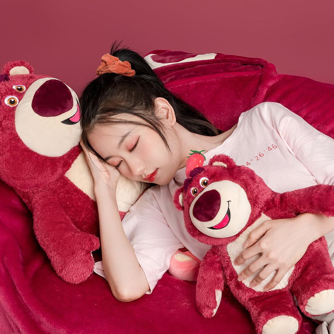 MINISO 14" Lotso Collection Sweet Lotso Sitting Plush Toy Disney 100 Years Anniversary Stuffed Animals & Teddy Bears