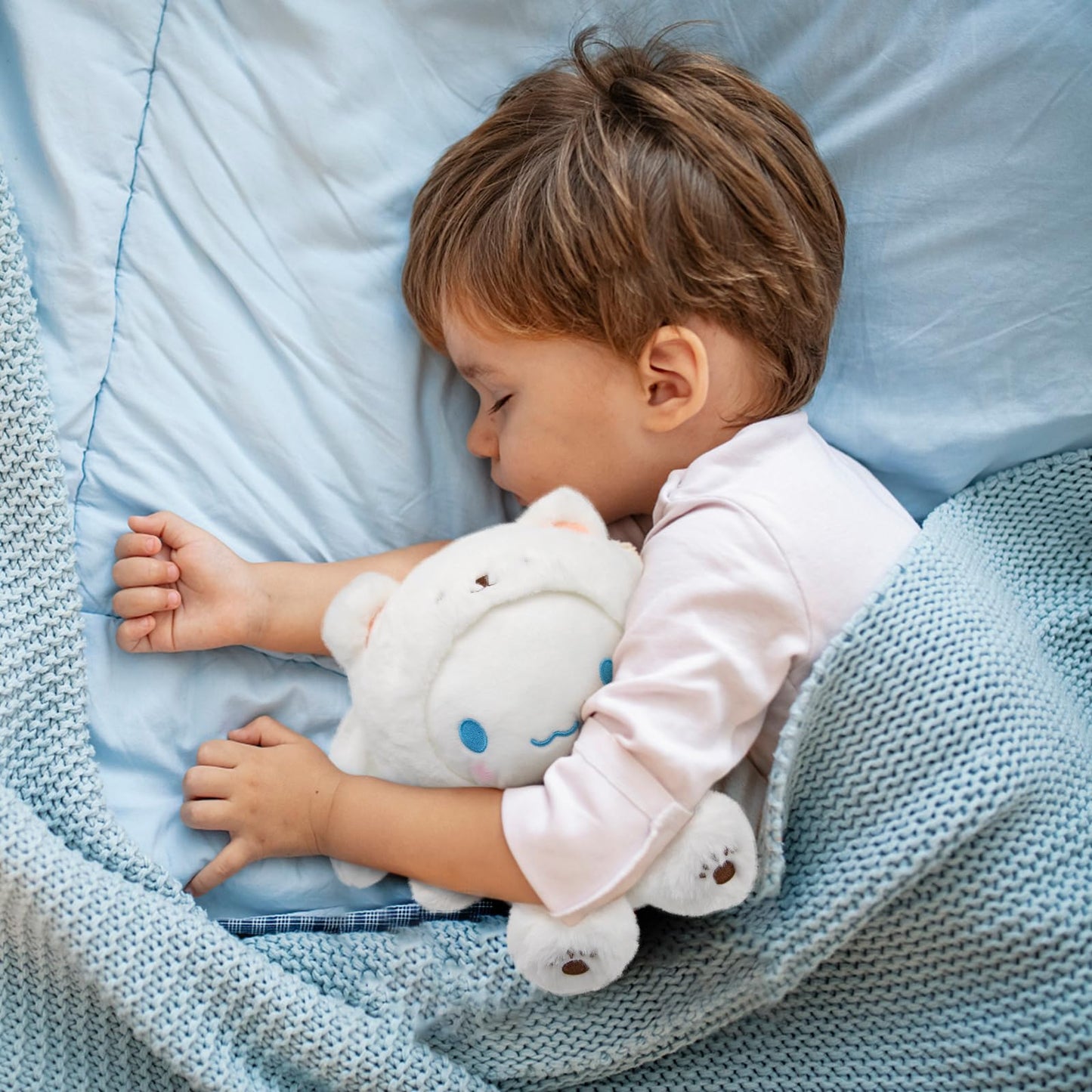 Kawaii Cartoon White Stuffed Animal Plush Doll,Soft Animal Figure Plush Pillow Toys,Birthday Gifts for Girls Kids