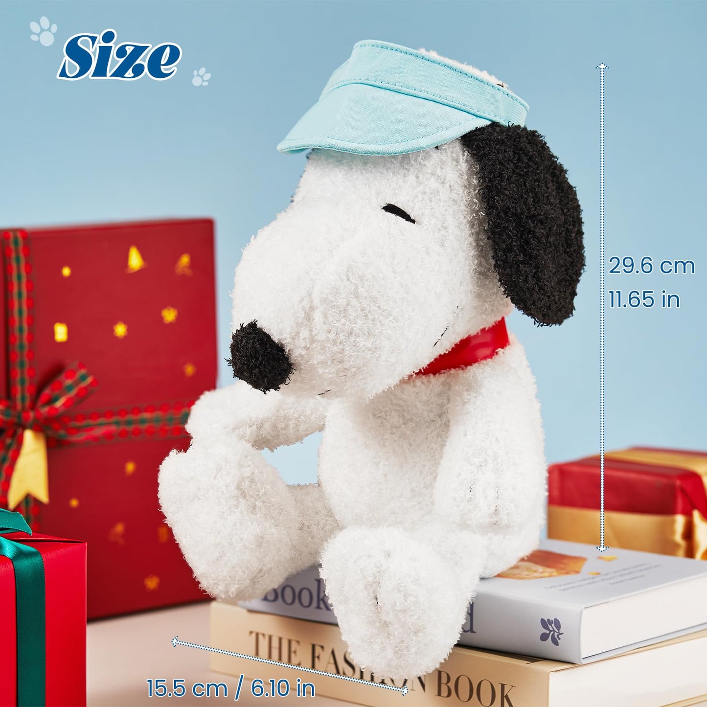 MINISO 14" Sitting Snoopy Plush Toy Stuffed Animals Plush Toy Summer Travel Collection for Kids Toddler Toys Boys Girls