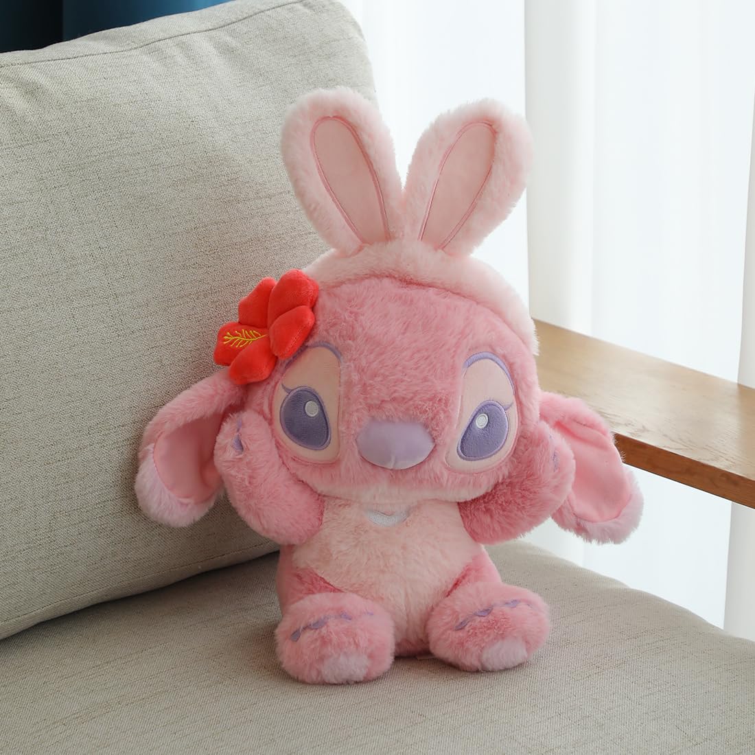 MINISO 11'' Lilo & Stitch Collection Plush Toy (Angel) Stuffed Animals, Mini Stuffed Animal Enthusiasts