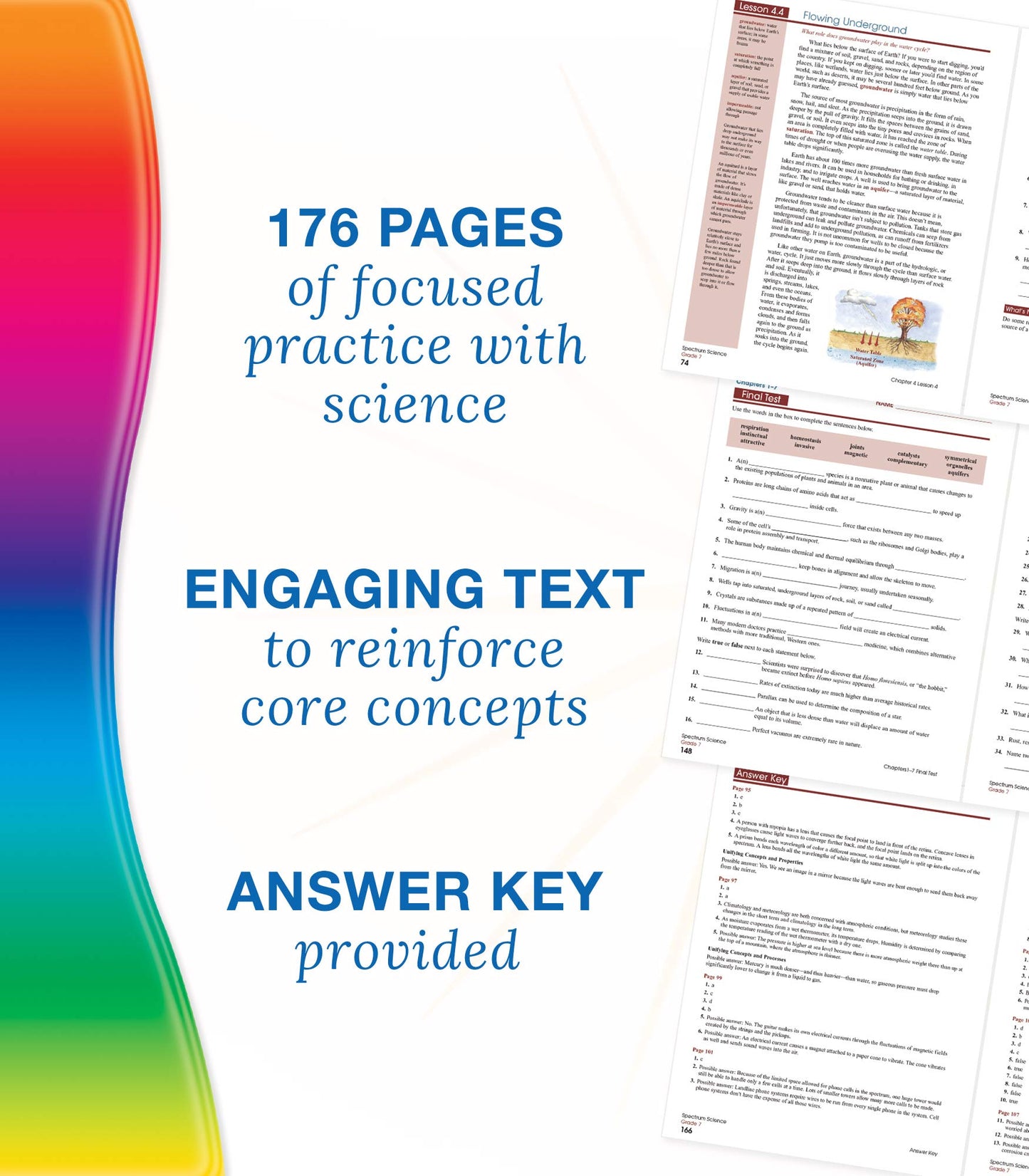 Spectrum 7th Grade Science Workbook, Ages 12 to 13, Grade 7 Science Workbook, Natural, Earth, and Life Science, 7th Grade Science Book with Research Activities - 176 Pages (Volume 59)