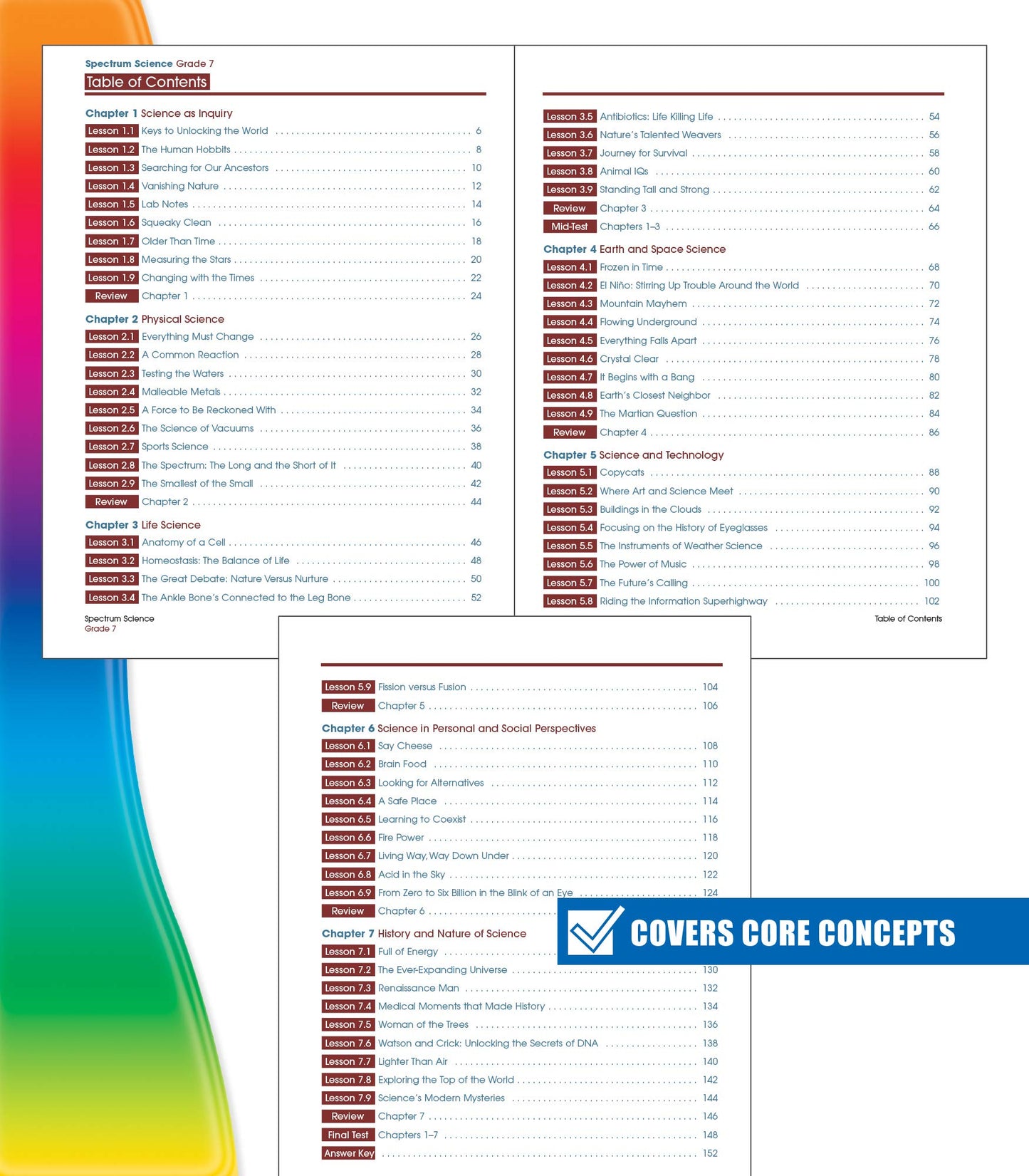 Spectrum 7th Grade Science Workbook, Ages 12 to 13, Grade 7 Science Workbook, Natural, Earth, and Life Science, 7th Grade Science Book with Research Activities - 176 Pages (Volume 59)