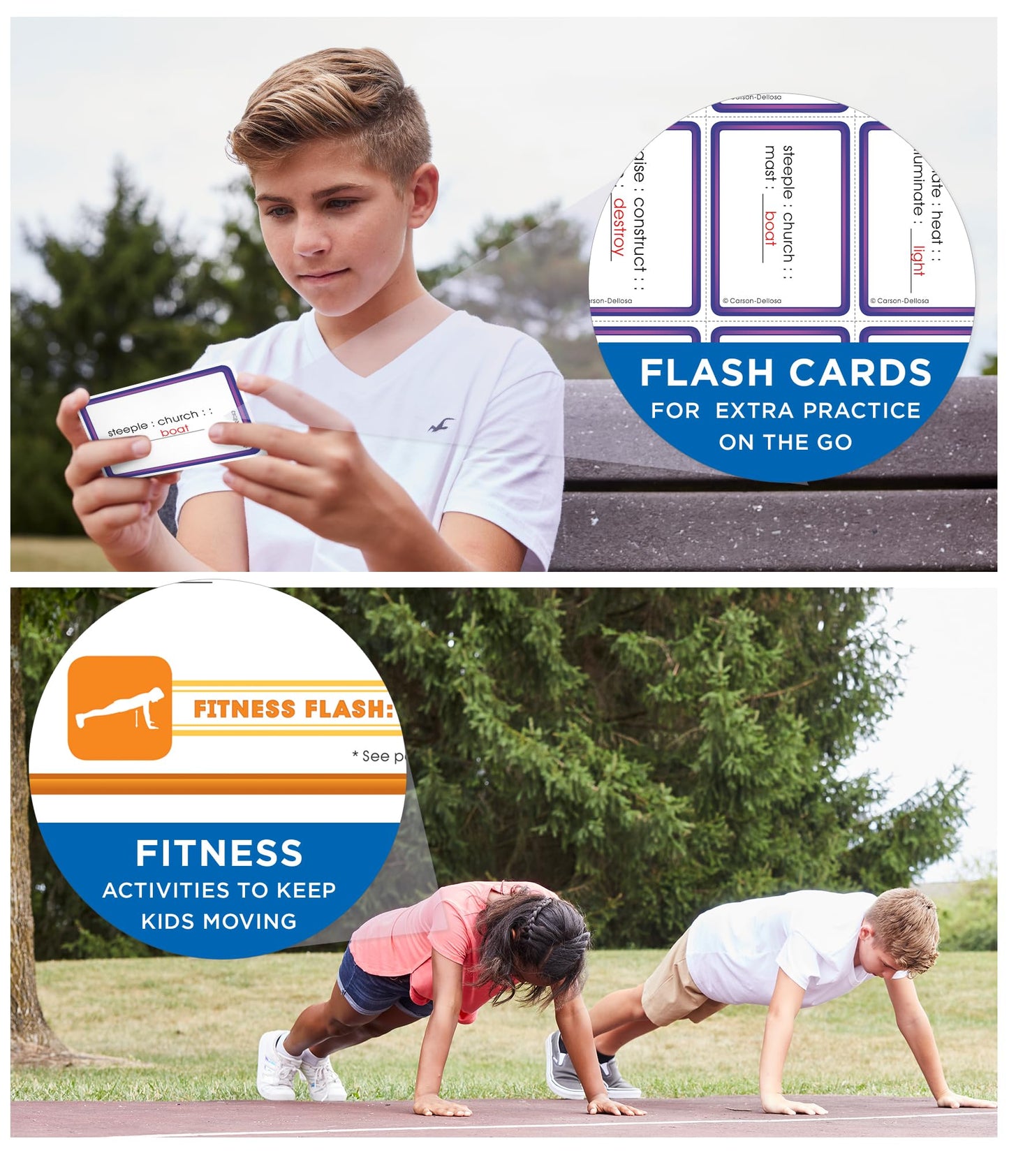 Summer Bridge Activities 7th Grade to 8th Grade Workbooks All Subjects, Math, Language Arts, Science, Social Studies, Fitness, Seventh & Eighth Grade With Flash Cards, eBooks & More (Volume 9)