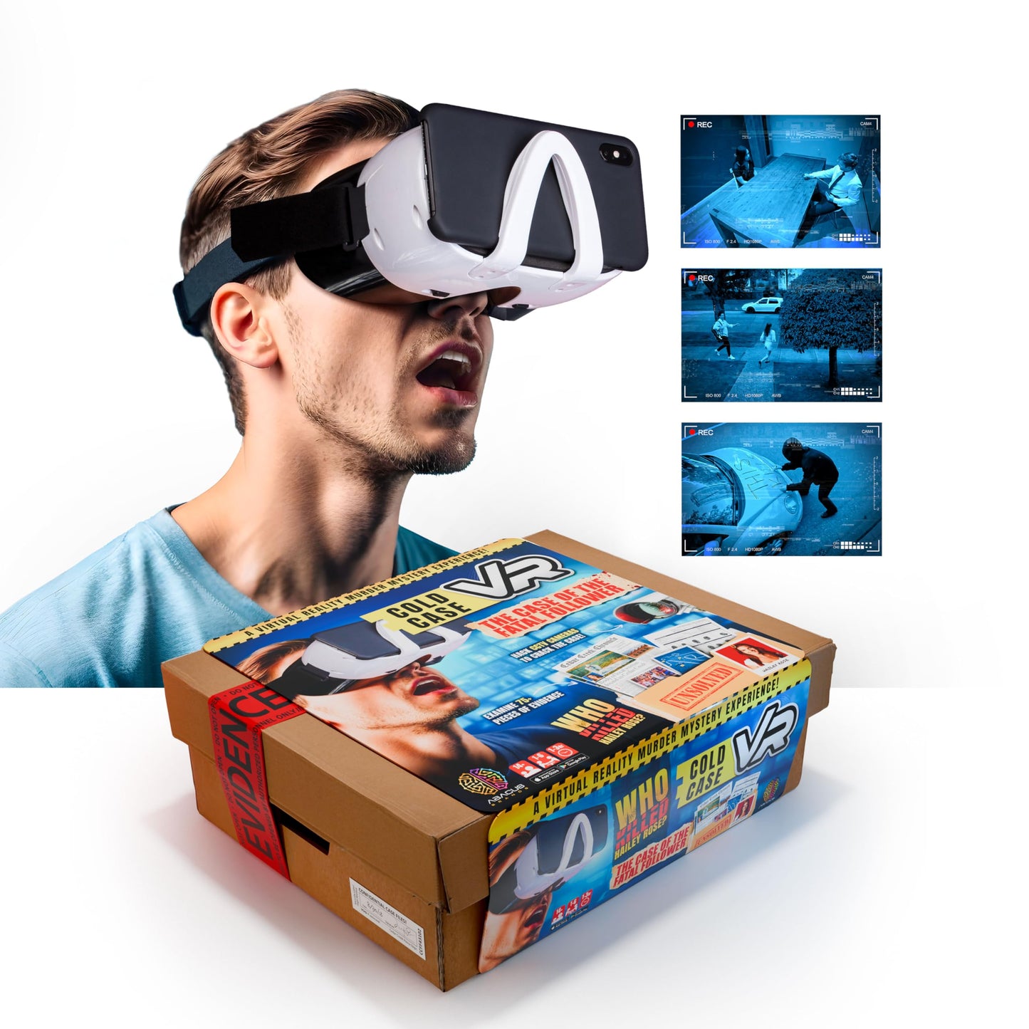 Cold Case VR - The Case of The Fatal Follower - Immersive VR Murder Mystery Party Game - 1 to 6 Players - for Ages 14 and Up