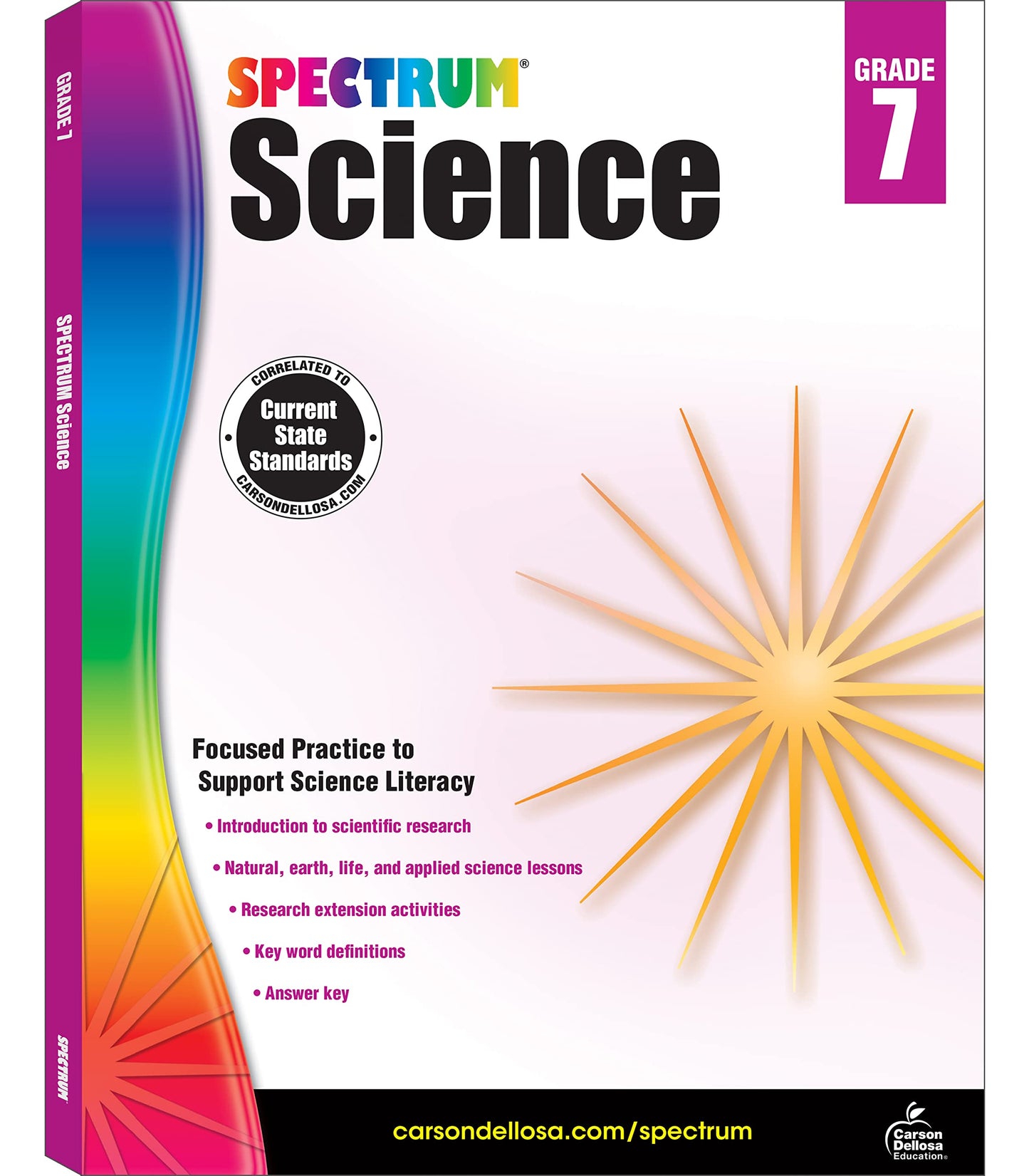 Spectrum 7th Grade Science Workbook, Ages 12 to 13, Grade 7 Science Workbook, Natural, Earth, and Life Science, 7th Grade Science Book with Research Activities - 176 Pages (Volume 59)