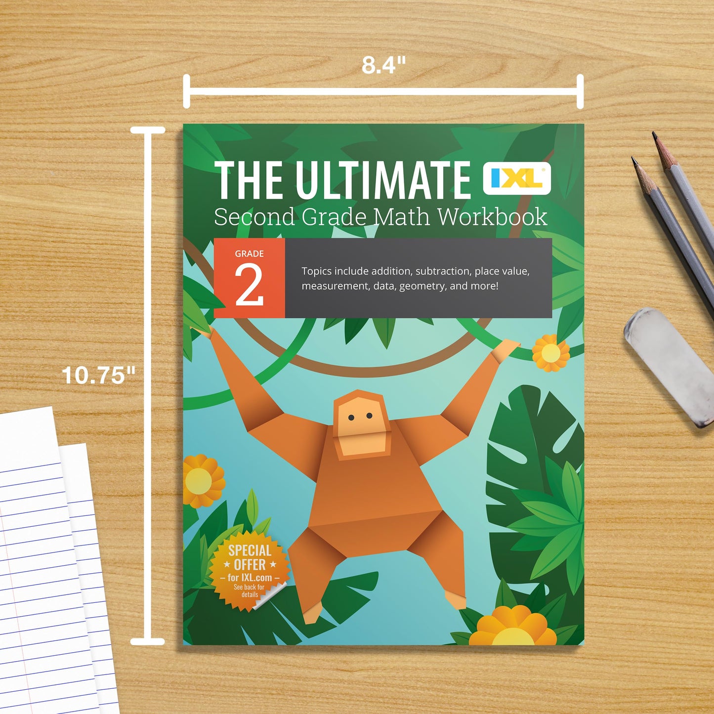 The IXL Ultimate 2nd Grade Math Workbook, Activity Book for Kids Ages 7-8 Covering Addition, Subtraction, Place Value, Geometry, Measuring, and More Mathematics (IXL Ultimate Workbooks)