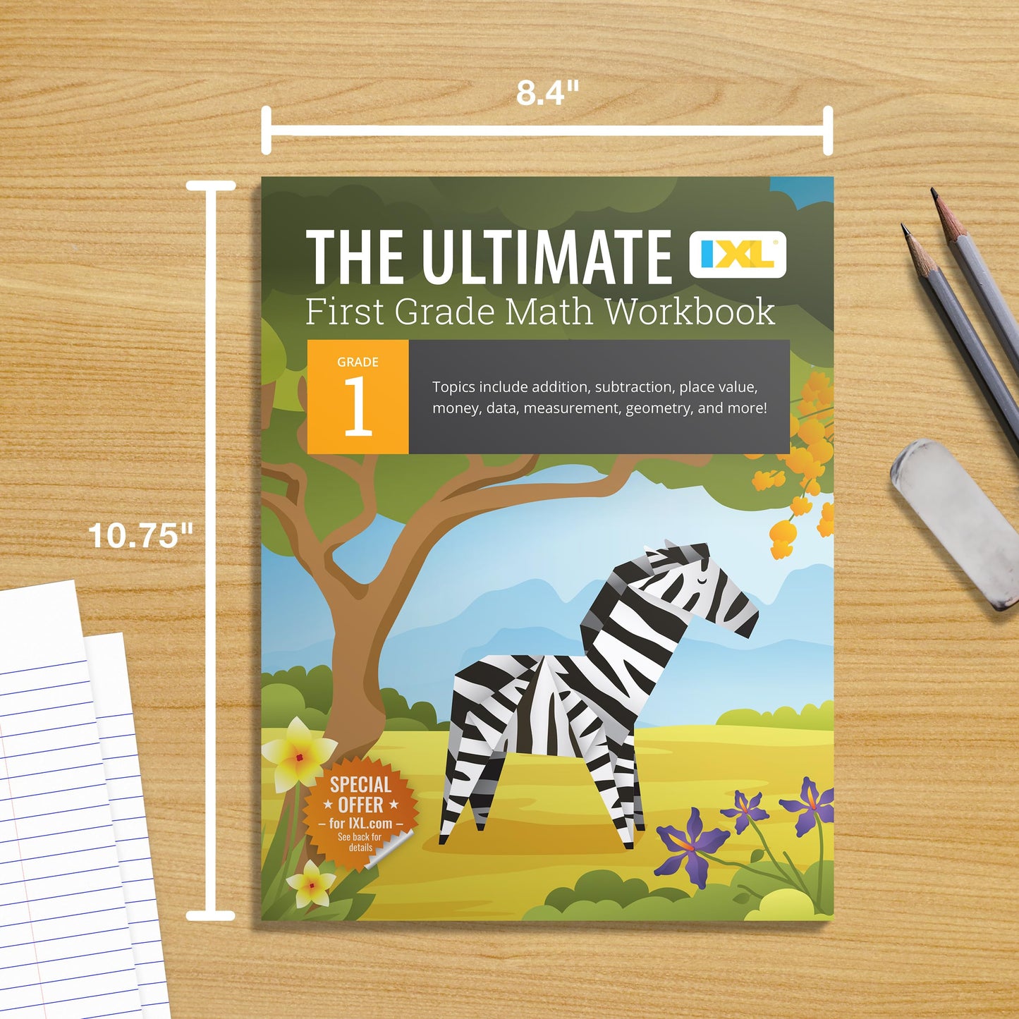 The IXL Ultimate 1st Grade Math Workbook, Activity Book for Kids Ages 6-7 Covering Addition, Subtraction, Place Value, Geometry, Counting Money, ... and More Mathematics (IXL Ultimate Workbooks)