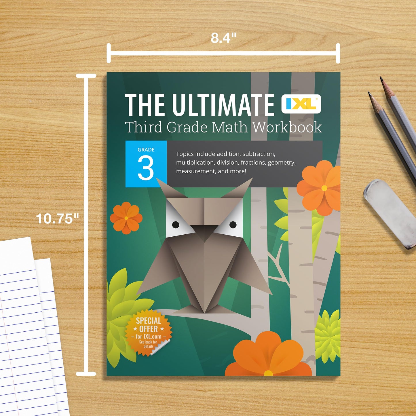 The IXL Ultimate 3rd Grade Math Workbook, Activity Book for Kids Ages 8-9 Covering Addition, Subtraction, Multiplication, Division, Fractions, Geometry, and More Mathematics (IXL Ultimate Workbooks)