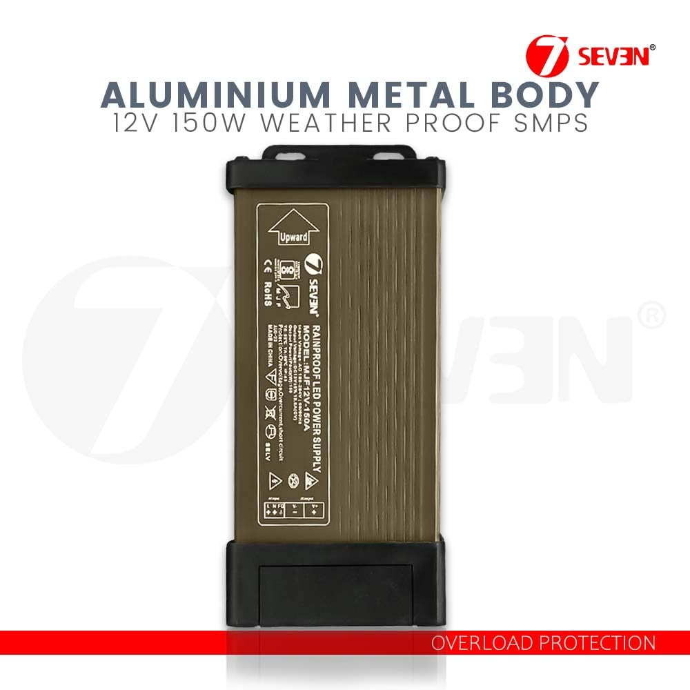 7SEVEN® 12V Power Supply 150W SMPS (Rainproof)