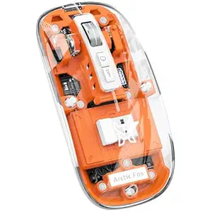 Arctic Fox Pureview Transparent Wireless and Bluetooth Rechargeable Mouse