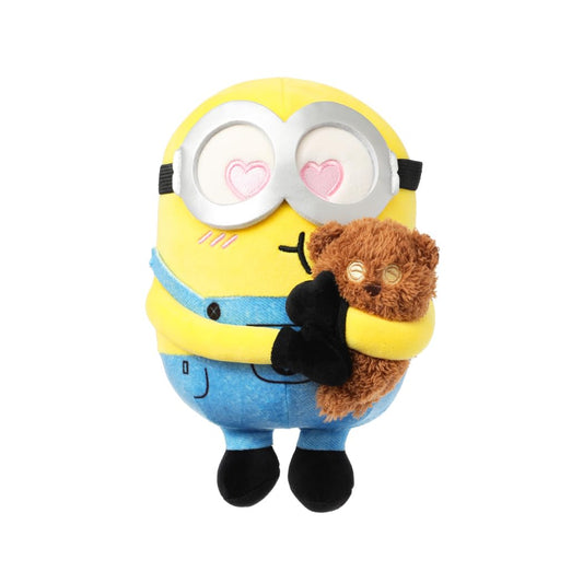 MINISO 8" Minions Stuffed Animals Plush Toys, Cute Sleeping Bedding Stuffed Animals Kawaii Plushies Pillow for Kids (Bob+Tim)