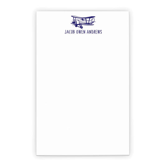 Vintage Airplane Notepad Set, Boys Stationary Paper Set with Envelopes, Airplane Stationary Paper and Envelopes Set for Writing Letters, size 5.5in x 8.5in, 50 sheets