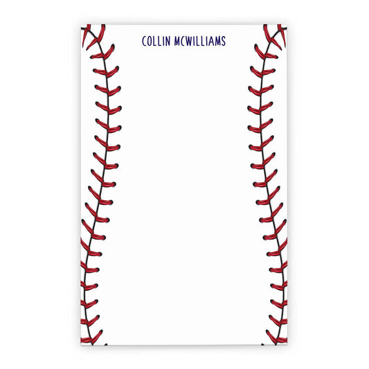 Baseball Notepad Set, Personalized Baseball Stationary Paper with Envelopes Set for Writing Letters, Personalized Stationary for Boys Stationary set with Envelopes, Size 5.5in x 8.5in, 50 Sheets