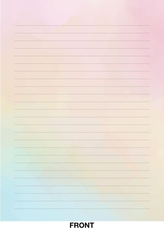 True Colors Lined Stationery Set (30 lined sheets, 24 envelopes)