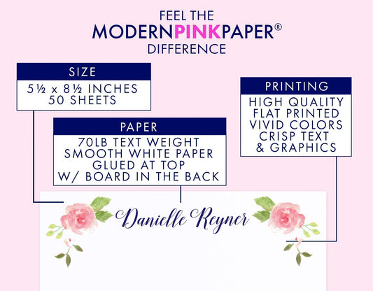 Baseball Notepad Set, Personalized Baseball Stationary Paper with Envelopes Set for Writing Letters, Personalized Stationary for Boys Stationary set with Envelopes, Size 5.5in x 8.5in, 50 Sheets