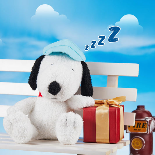 MINISO 14" Sitting Snoopy Plush Toy Stuffed Animals Plush Toy Summer Travel Collection for Kids Toddler Toys Boys Girls