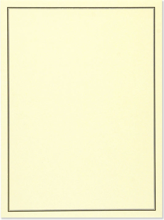 Black & Cream Letter-perfect Stationery (Letter-perfect Stationery Series)