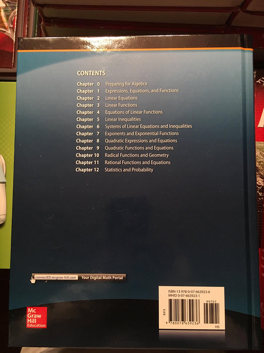 Algebra 1, Common Core Edition, McGraw Hill (MERRILL ALGEBRA 1)