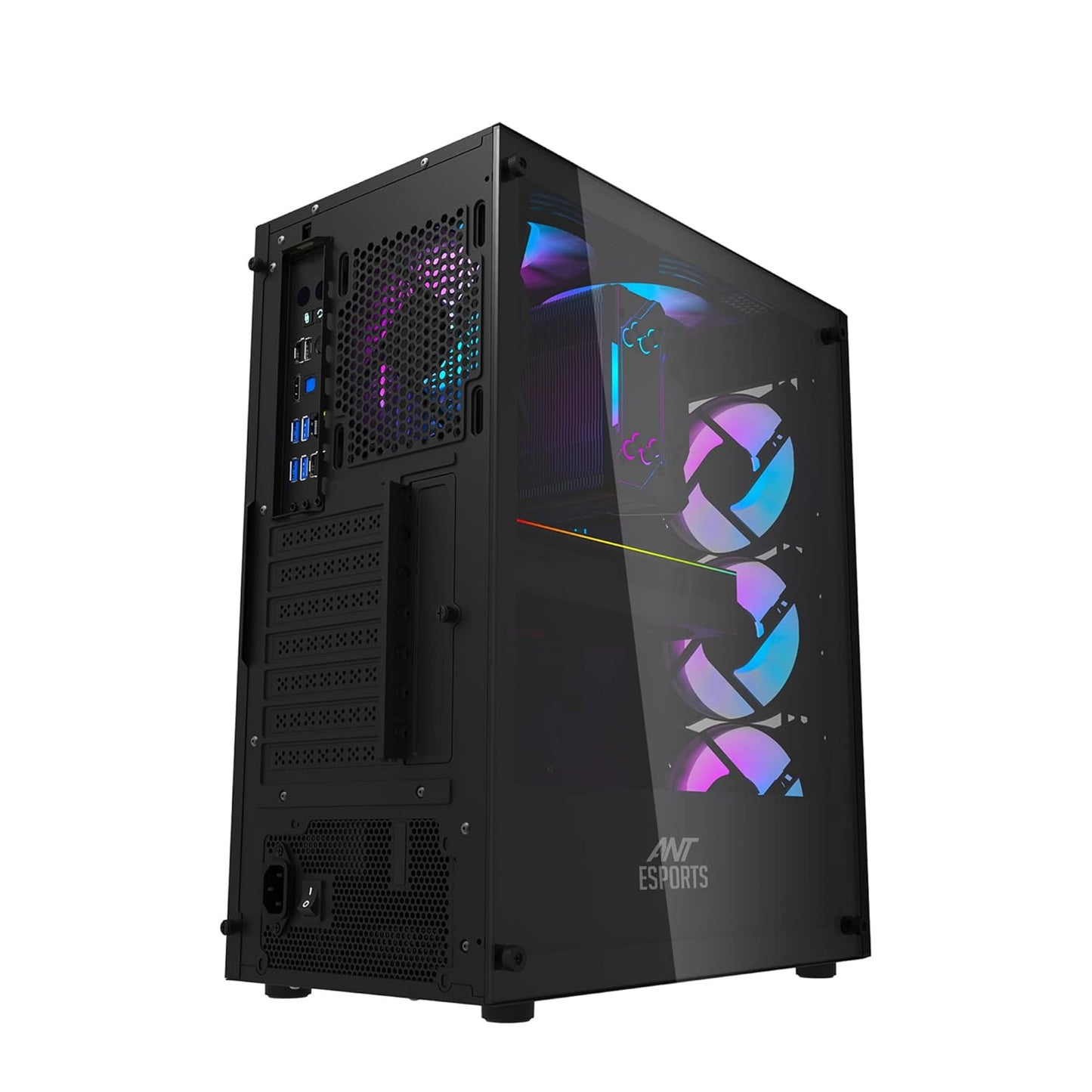 Ant Esports 220 Air Mid-Tower Gaming Cabinet (Black)